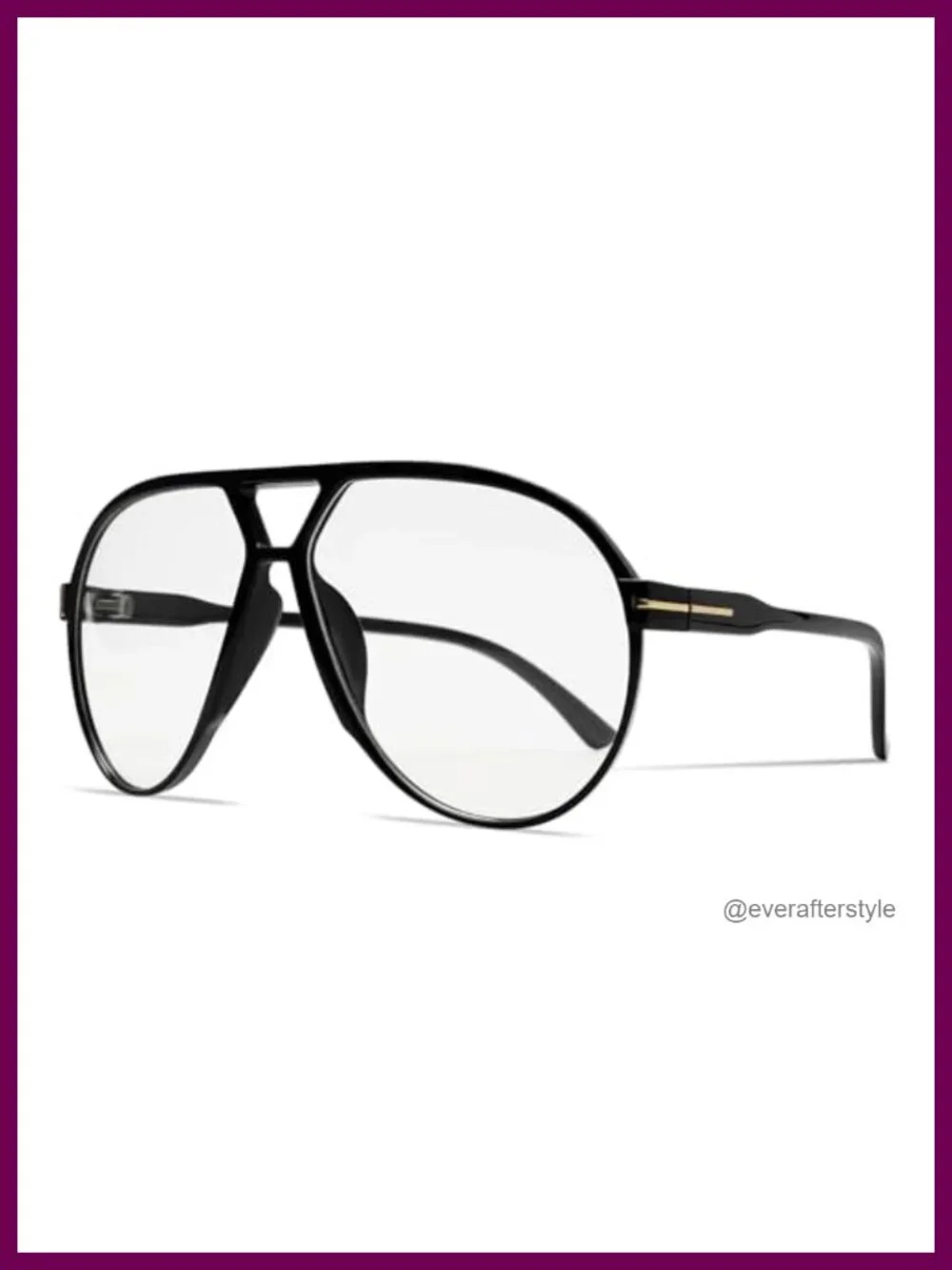 Retro Aviator Sunglasses Oversized Lightweight UV Protection